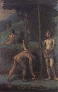 Hans von Maress Three Youths in an Orange Grove France oil painting artist